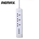 REMAX智能排插 3插4USB 欧版 白色