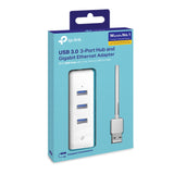 TP-Link UE330 USB 3.0 USB转RJ45 Gigabit 外接网路卡+集线器